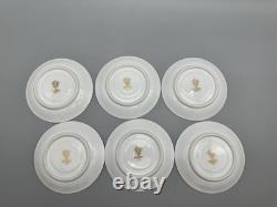 Vtg Noritake Teacup Set of 6 Cups Saucers Fine China Japan Floral Gold Queen