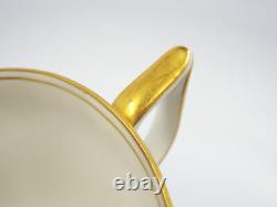 Vtg Royal Tettau Germany Camille Green & Gold 6 Cups & Saucers & 5 Bread Plates