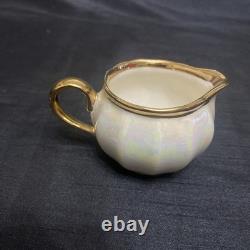 WADE Coffee Set Pearl Lustre Coffee Pot 6x Cups & Saucers Milk Jug Sugar Bowl