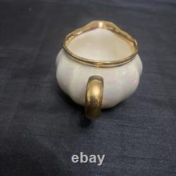 WADE Coffee Set Pearl Lustre Coffee Pot 6x Cups & Saucers Milk Jug Sugar Bowl