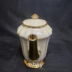 WADE Coffee Set Pearl Lustre Coffee Pot 6x Cups & Saucers Milk Jug Sugar Bowl