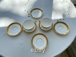 WEDGWOOD ASCOT SOUP CUPS x 3 & SAUCERS x 6 PERFECT CONDITION A303