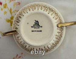WEDGWOOD Bone China GOLD Pattern 12 Piece Sets Total 21 Pieces (Used) England