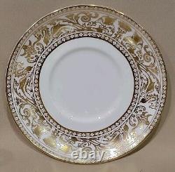 WEDGWOOD GOLD FLORENTINE Bone China Espresso Coffee 6 Cups &6 Saucers SET W4219