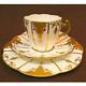 Wileman Shelley Foley Trio Cup Saucer Plate Lily Shape Gold 1880 From Japan F/s