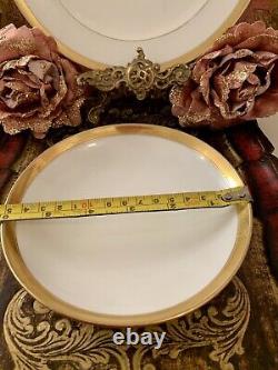 Wahliss Wien Vienna Austria Antique tea Cups Saucers Set Trios White Gold Rare