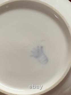 Wahliss Wien Vienna Austria Antique tea Cups Saucers Set Trios White Gold Rare