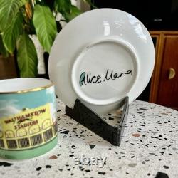 Walthamstow Stadium gilded cup and saucer set