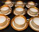 Wedgwood Ascot Set Of Nine Peony Shape Cup And Saucer Sets Made In England