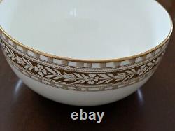 Wedgwood Cup And Saucer Golden Brown Gold Tulip Flower Border transferware 1887