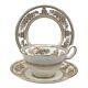 Wedgwood Cup & Saucer & Plate Columbia Gold 3 Piece Set Vintage Retro