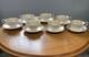 Wedgwood Gold Florentine Bone China Peony Shape 7 Cups & Saucers W4219 Bl. Mark