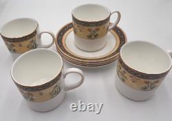 Wedgwood India Bone China Coffee Tea Set 16 Pc Coffee Pot Teapot Cups Saucers
