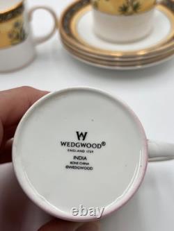 Wedgwood India Bone China Coffee Tea Set 16 Pc Coffee Pot Teapot Cups Saucers