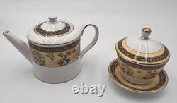 Wedgwood India Bone China Coffee Tea Set 16 Pc Coffee Pot Teapot Cups Saucers