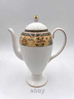Wedgwood India Bone China Coffee Tea Set 16 Pc Coffee Pot Teapot Cups Saucers