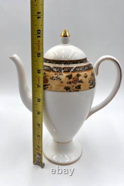 Wedgwood India Bone China Coffee Tea Set 16 Pc Coffee Pot Teapot Cups Saucers