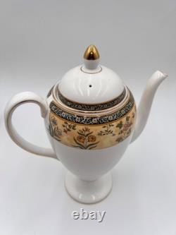 Wedgwood India Bone China Coffee Tea Set 16 Pc Coffee Pot Teapot Cups Saucers