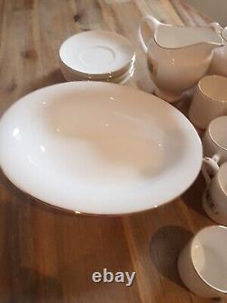 Wedgwood Signet Gold 6no Espresso Cups Vegetable Dish Milk & Sugar All Brand New