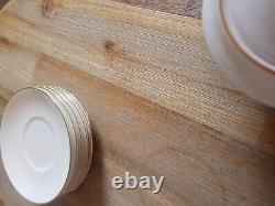 Wedgwood Signet Gold 6no Espresso Cups Vegetable Dish Milk & Sugar All Brand New