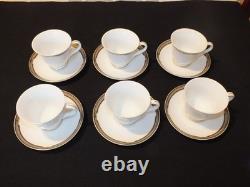 Wedgwood embassy collection Lawton. 6 Tea cups and Saucers