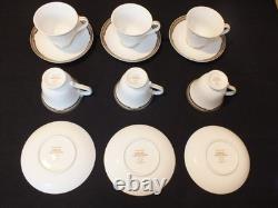 Wedgwood embassy collection Lawton. 6 Tea cups and Saucers