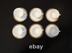 Wedgwood embassy collection Lawton. 6 Tea cups and Saucers