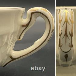 Wedgwood of Etruria Gold Trim Patrician 12pc Soup Cups & Saucers c1930s England