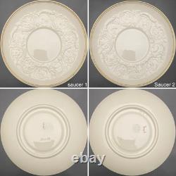 Wedgwood of Etruria Gold Trim Patrician 12pc Soup Cups & Saucers c1930s England