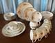 Wellington Bone China Tea-set, Art Nouveau, C 1906,'gilded Violet