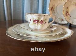 Wellington bone china tea-set, Art nouveau, c 1906,'Gilded Violet