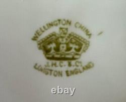 Wellington bone china tea-set, Art nouveau, c 1906,'Gilded Violet