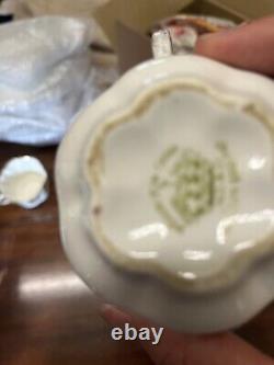 Wellington bone china tea-set, Art nouveau, c 1906,'Gilded Violet