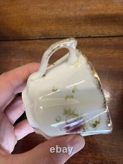 Wellington bone china tea-set, Art nouveau, c 1906,'Gilded Violet