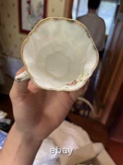 Wellington bone china tea-set, Art nouveau, c 1906,'Gilded Violet