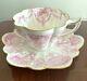 Wileman Foley China Antique 1895-1910 Cup & Saucer Pink Gold Shelley Japan F/s
