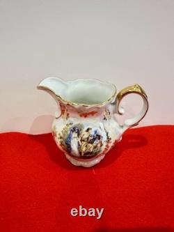 Wintering Bavaria Germany pearl coffee cup saucer & Coffe pot / gold 25pc