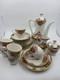Winterling Coffee Service For 6 Persons, Roses & Gold, 6 Cups/saucers/plates
