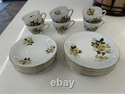 Winterling Gold Deco Tea Cup Saucers X 6 And Side Plates