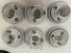 Winterling Gold Deco Tea Cup Saucers X 6 And Side Plates