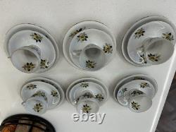 Winterling Gold Deco Tea Cup Saucers X 6 And Side Plates