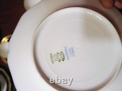 Wm Guerin Limoges 14 Pc Cobalt Blue Gold Gilt Cups & Saucers Set WOW