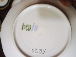 Wm Guerin Limoges 14 Pc Cobalt Blue Gold Gilt Cups & Saucers Set WOW
