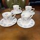 Yves Saint Laurent Coffee Cup And Saucer Set Of 4 White Blue Gold From Japan